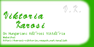 viktoria karosi business card